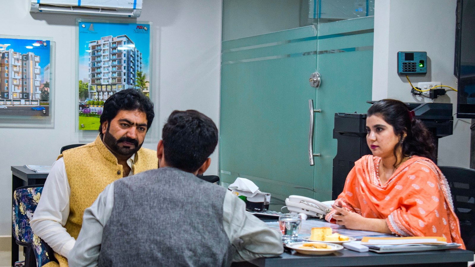 Strategy team in a working meeting